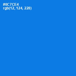 #0C7CE4 - Azure Radiance Color Image