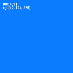 #0C7CFF - Azure Radiance Color Image