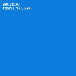 #0C7DDC - Lochmara Color Image