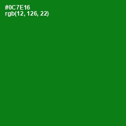 #0C7E16 - Japanese Laurel Color Image