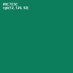 #0C7E5C - Tropical Rain Forest Color Image