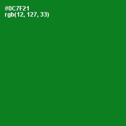 #0C7F21 - Fun Green Color Image