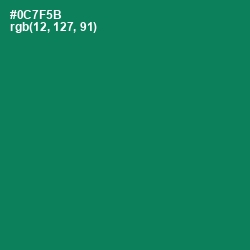 #0C7F5B - Tropical Rain Forest Color Image