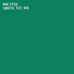 #0C7F5E - Tropical Rain Forest Color Image