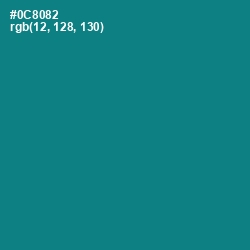 #0C8082 - Teal Color Image