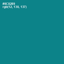 #0C8289 - Teal Color Image