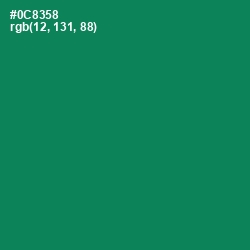 #0C8358 - Deep Sea Color Image