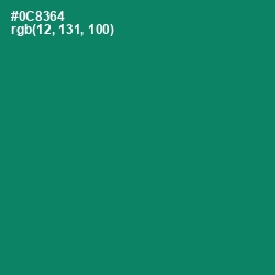 #0C8364 - Deep Sea Color Image