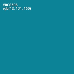 #0C8396 - Blue Chill Color Image