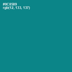 #0C8589 - Teal Color Image