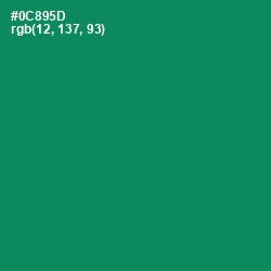 #0C895D - Deep Sea Color Image