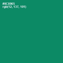 #0C8965 - Deep Sea Color Image