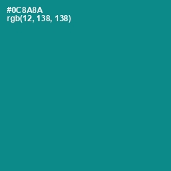 #0C8A8A - Teal Color Image