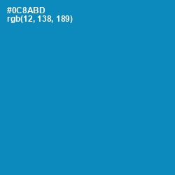 #0C8ABD - Bondi Blue Color Image