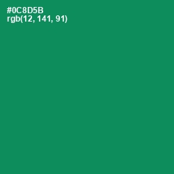 #0C8D5B - Deep Sea Color Image