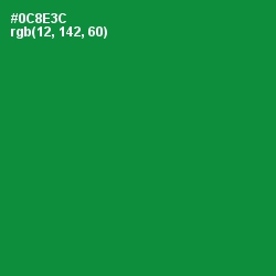 #0C8E3C - Forest Green Color Image