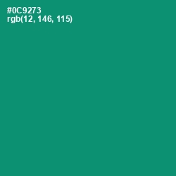 #0C9273 - Elf Green Color Image