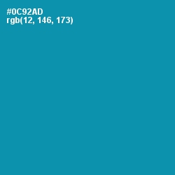 #0C92AD - Bondi Blue Color Image