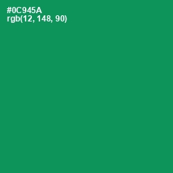 #0C945A - Green Haze Color Image