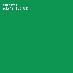 #0C9651 - Green Haze Color Image