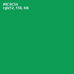 #0C9C54 - Green Haze Color Image