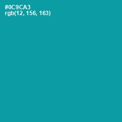 #0C9CA3 - Eastern Blue Color Image