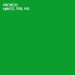 #0C9E2C - Forest Green Color Image