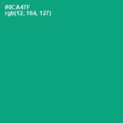 #0CA47F - Jade Color Image