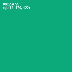 #0CAA7A - Jade Color Image