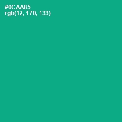 #0CAA85 - Niagara Color Image