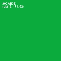 #0CAB3E - Forest Green Color Image