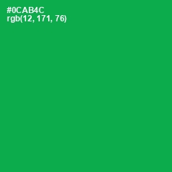 #0CAB4C - Green Haze Color Image