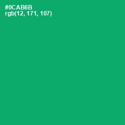 #0CAB6B - Jade Color Image