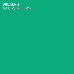 #0CAB7B - Jade Color Image