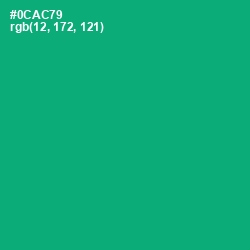 #0CAC79 - Jade Color Image