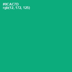 #0CAC7D - Jade Color Image