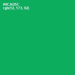 #0CAD5C - Green Haze Color Image