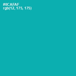 #0CAFAF - Eastern Blue Color Image