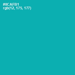 #0CAFB1 - Eastern Blue Color Image