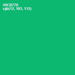 #0CB770 - Jade Color Image