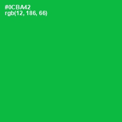 #0CBA42 - Green Haze Color Image