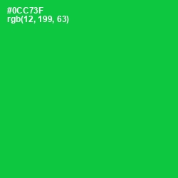 #0CC73F - Green Color Image