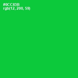 #0CC83B - Green Color Image