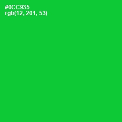 #0CC935 - Green Color Image