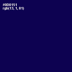 #0D0151 - Tolopea Color Image