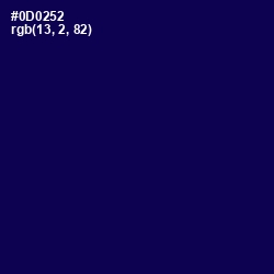 #0D0252 - Tolopea Color Image