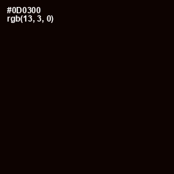 #0D0300 - Black Color Image