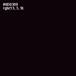 #0D0309 - Cod Gray Color Image