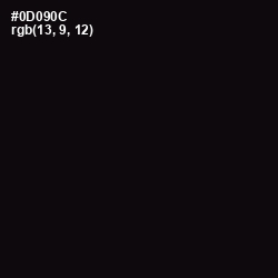#0D090C - Cod Gray Color Image