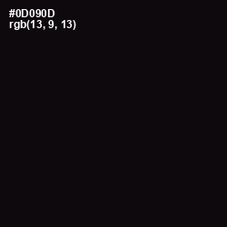 #0D090D - Cod Gray Color Image